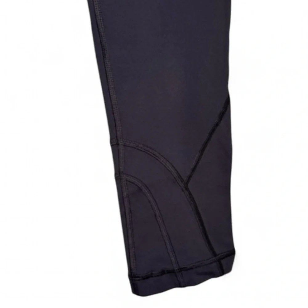 Lululemon Wunder Under Roll Down Crop Leggings Gray Red Colorblock Size 6